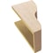 Ekena Millwork 8"W x 8"D x 16"H Wide Greensboro Rough Cedar Woodgrain TimberThane Corbel, Primed Tan CORUR08X08X16GRNRCPR - alternate 5